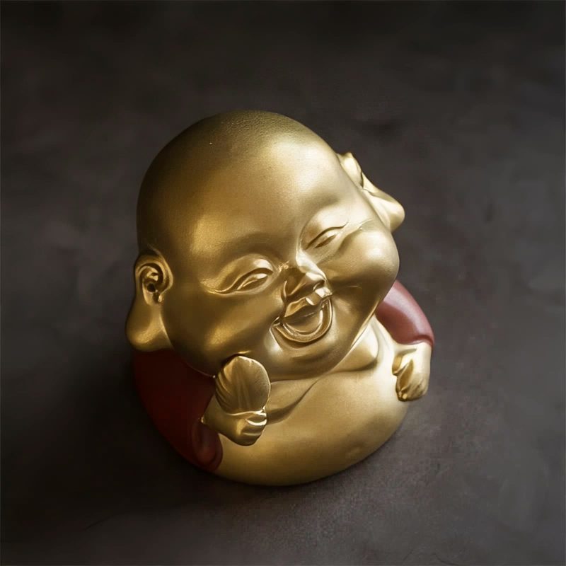 Clay Tibetan Laughing Buddha Incense Burner Clay Tibetan Laughing Buddha Incense Burner