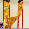 Colorful Lotus Wall Art with Auspicious Symbols Colorful Lotus Wall Art with Auspicious Symbols