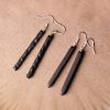 Ebony & Silver Balance Peace Earrings Ebony & Silver Balance Peace Earrings