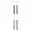 Ebony & Silver Balance Peace Earrings Ebony & Silver Balance Peace Earrings