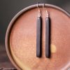 Ebony & Silver Balance Peace Earrings Ebony & Silver Balance Peace Earrings