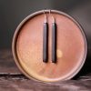 Ebony & Silver Balance Peace Earrings Ebony & Silver Balance Peace Earrings