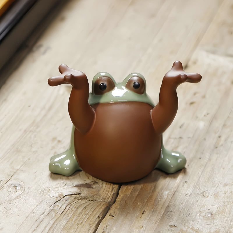 Feng Shui Wealth Frog Ceramic Decoration Feng Shui Wealth Frog Ceramic Decoration