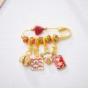 Handcrafted Cinnabar Caishen God Brooch Handcrafted Cinnabar Caishen God Brooch