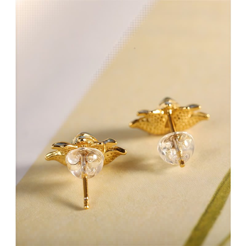 Hetian Cyan Jade Lotus Flower Earrings Hetian Cyan Jade Lotus Flower Earrings