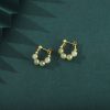 Hetian Jade Abundance Earrings in 925 Silver Hetian Jade Abundance Earrings in 925 Silver