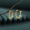 Hetian Jade Abundance Earrings in 925 Silver Hetian Jade Abundance Earrings in 925 Silver