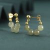 Hetian Jade Abundance Earrings in 925 Silver Hetian Jade Abundance Earrings in 925 Silver