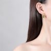 Hetian Jade Abundance Earrings in 925 Silver Hetian Jade Abundance Earrings in 925 Silver