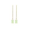 Jade Bamboo Pattern Drop Earrings Jade Bamboo Pattern Drop Earrings