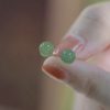 Jade Beaded Luck Stud Earrings Jade Beaded Luck Stud Earrings