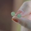 Jade Beaded Luck Stud Earrings Jade Beaded Luck Stud Earrings