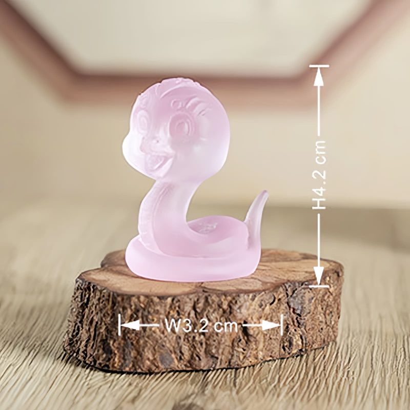 Liuli Glass Year of the Snake Cultural Decoration Liuli Glass Year of the Snake Cultural Decoration