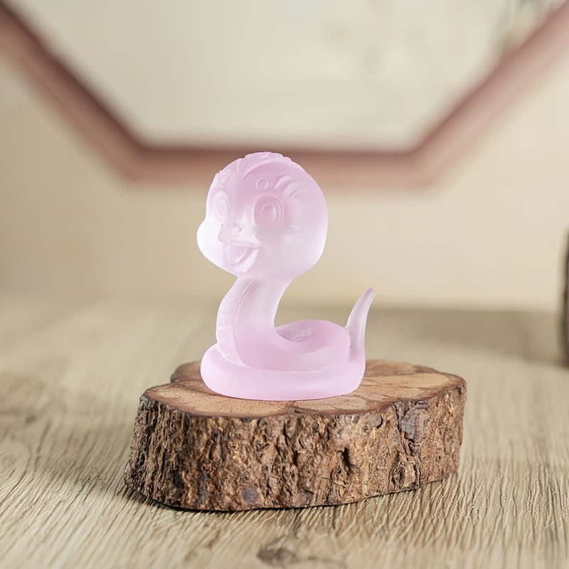 Liuli Glass Year of the Snake Cultural Decoration Liuli Glass Year of the Snake Cultural Decoration