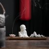 Lotus Kwan Yin Ceramic Incense Burner Lotus Kwan Yin Ceramic Incense Burner