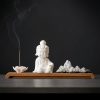 Lotus Kwan Yin Ceramic Incense Burner Lotus Kwan Yin Ceramic Incense Burner
