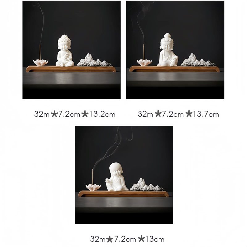Lotus Kwan Yin Ceramic Incense Burner Lotus Kwan Yin Ceramic Incense Burner