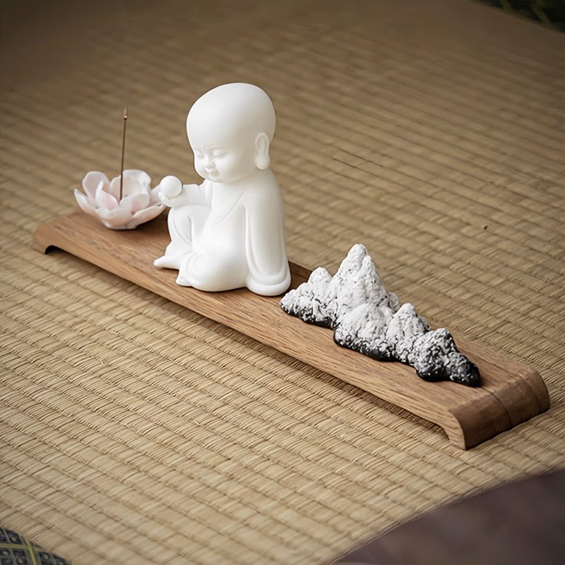 Lotus Kwan Yin Ceramic Incense Burner Lotus Kwan Yin Ceramic Incense Burner