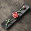 Lotus Peony Ceramic Incense Burner Lotus Peony Ceramic Incense Burner