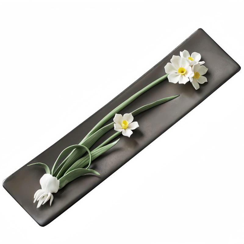 Lotus Peony Ceramic Incense Burner Lotus Peony Ceramic Incense Burner