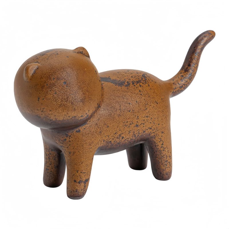 Mini Ceramic Cat Feng Shui Decoration Mini Ceramic Cat Feng Shui Decoration