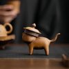 Mini Ceramic Cat Feng Shui Decoration Mini Ceramic Cat Feng Shui Decoration