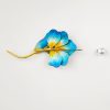 Mulberry Silk Blue Flower Brooch Mulberry Silk Blue Flower Brooch