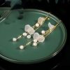 Pearl Flower Petal Luck Drop Earrings Pearl Flower Petal Luck Drop Earrings