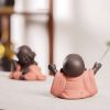 紫砂弥勒笑佛摆件 Purple Clay Maitreya Laughing Buddha Decoration