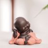 紫砂弥勒笑佛摆件 Purple Clay Maitreya Laughing Buddha Decoration