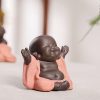 紫砂弥勒笑佛摆件 Purple Clay Maitreya Laughing Buddha Decoration