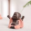 紫砂弥勒笑佛摆件 Purple Clay Maitreya Laughing Buddha Decoration