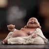 Purple Clay Maitreya Wealth Buddha Statue Purple Clay Maitreya Wealth Buddha Statue