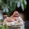 Purple Clay Maitreya Wealth Buddha Statue Purple Clay Maitreya Wealth Buddha Statue