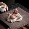 Purple Clay Maitreya Wealth Buddha Statue Purple Clay Maitreya Wealth Buddha Statue