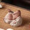 Purple Clay Maitreya Wealth Buddha Statue Purple Clay Maitreya Wealth Buddha Statue