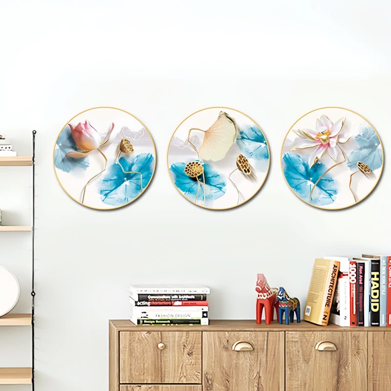 PVC Lotus Flower Wall Art Stickers PVC Lotus Flower Wall Art Stickers