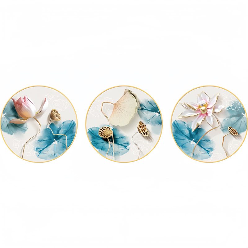 PVC Lotus Flower Wall Art Stickers PVC Lotus Flower Wall Art Stickers
