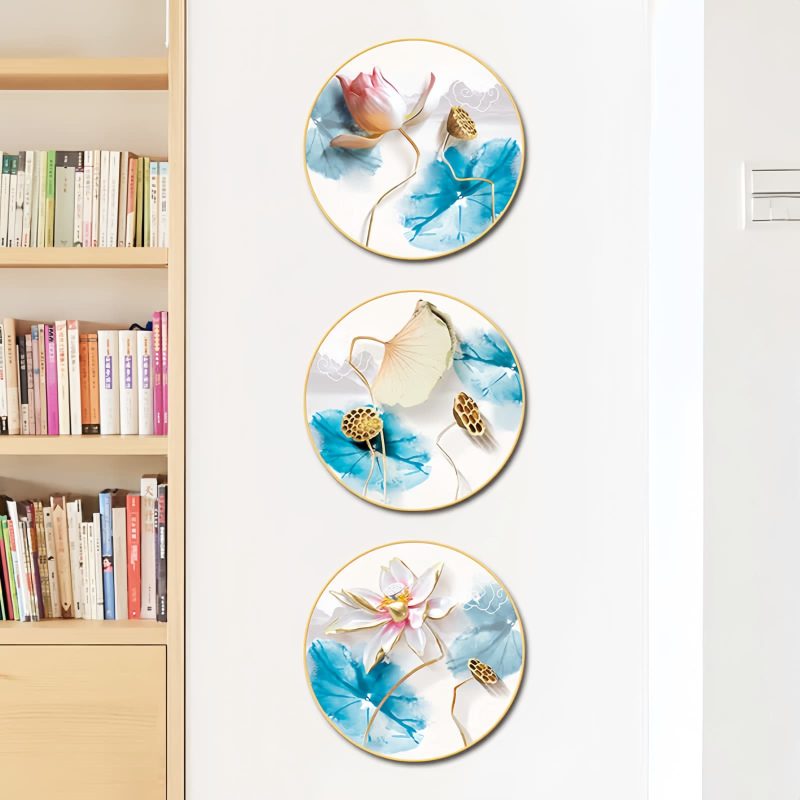 PVC Lotus Flower Wall Art Stickers PVC Lotus Flower Wall Art Stickers