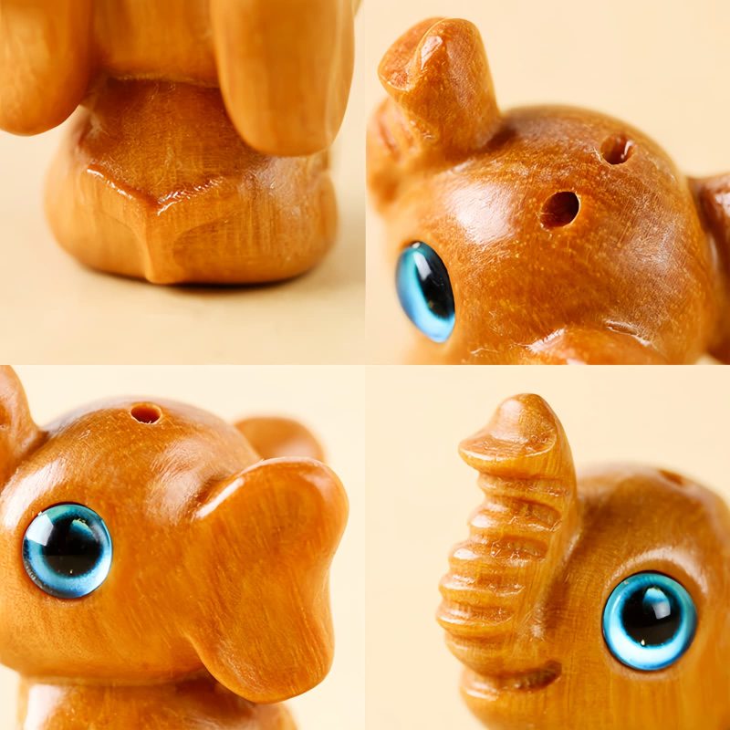 Red Sandalwood Mini Elephant Decoration Red Sandalwood Mini Elephant Decoration