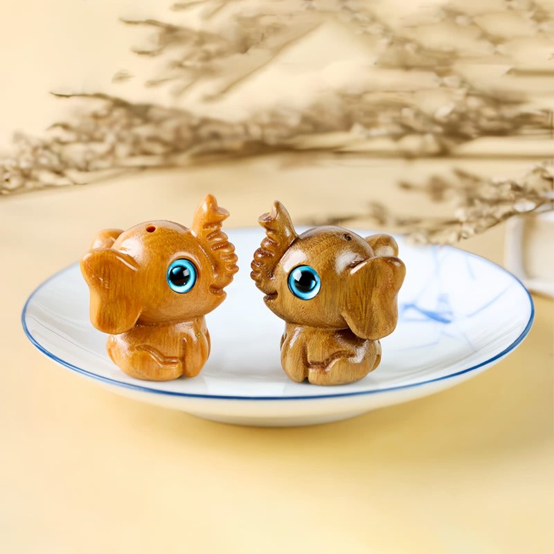 Red Sandalwood Mini Elephant Decoration Red Sandalwood Mini Elephant Decoration