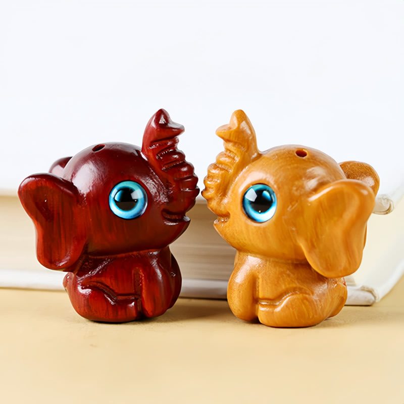 Red Sandalwood Mini Elephant Decoration Red Sandalwood Mini Elephant Decoration