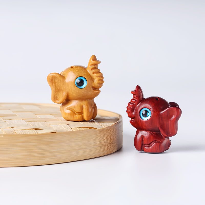 Red Sandalwood Mini Elephant Decoration Red Sandalwood Mini Elephant Decoration