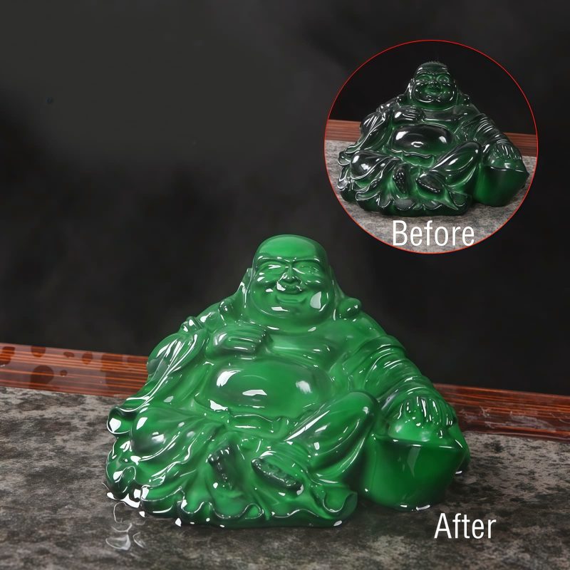 Resin Color Changing Laughing Buddha Figurine Resin Color Changing Laughing Buddha Figurine