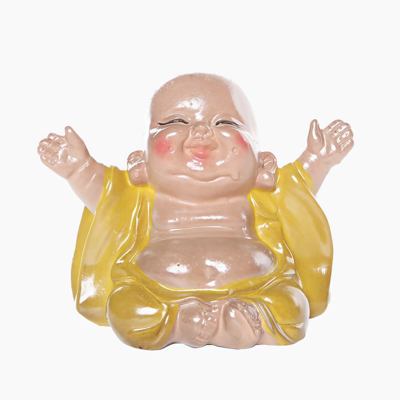 Resin Color Changing Laughing Buddha Figurine Resin Color Changing Laughing Buddha Figurine