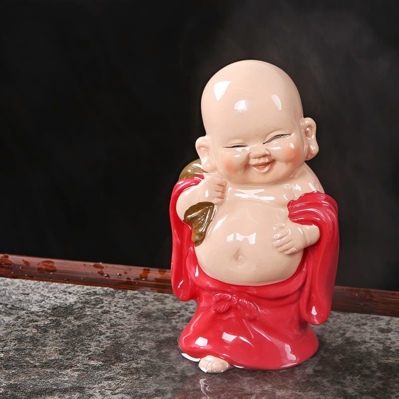 Resin Color Changing Laughing Buddha Figurine Resin Color Changing Laughing Buddha Figurine