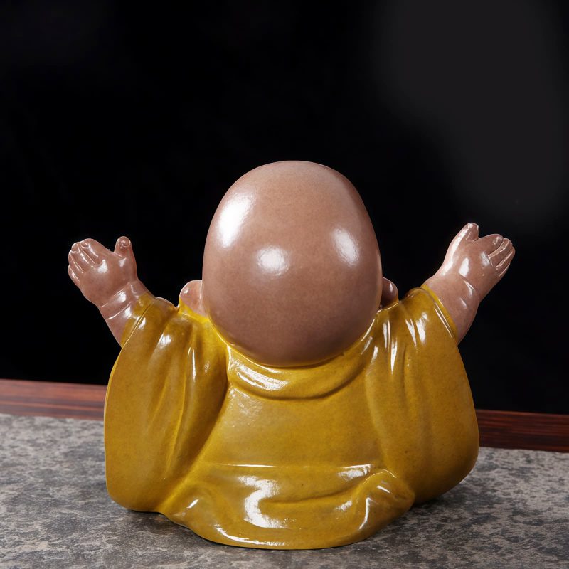 Resin Color Changing Laughing Buddha Figurine Resin Color Changing Laughing Buddha Figurine