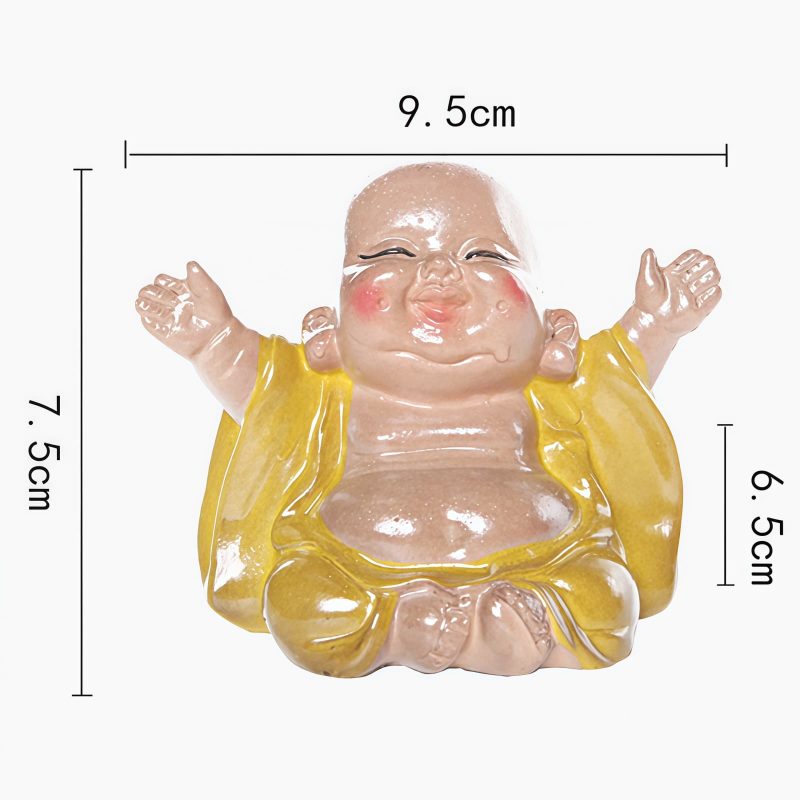 Resin Color Changing Laughing Buddha Figurine Resin Color Changing Laughing Buddha Figurine