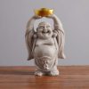 招福置物 笑佛像 レジン製 Resin Laughing Buddha Home Blessing Statue