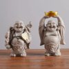 招福置物 笑佛像 レジン製 Resin Laughing Buddha Home Blessing Statue